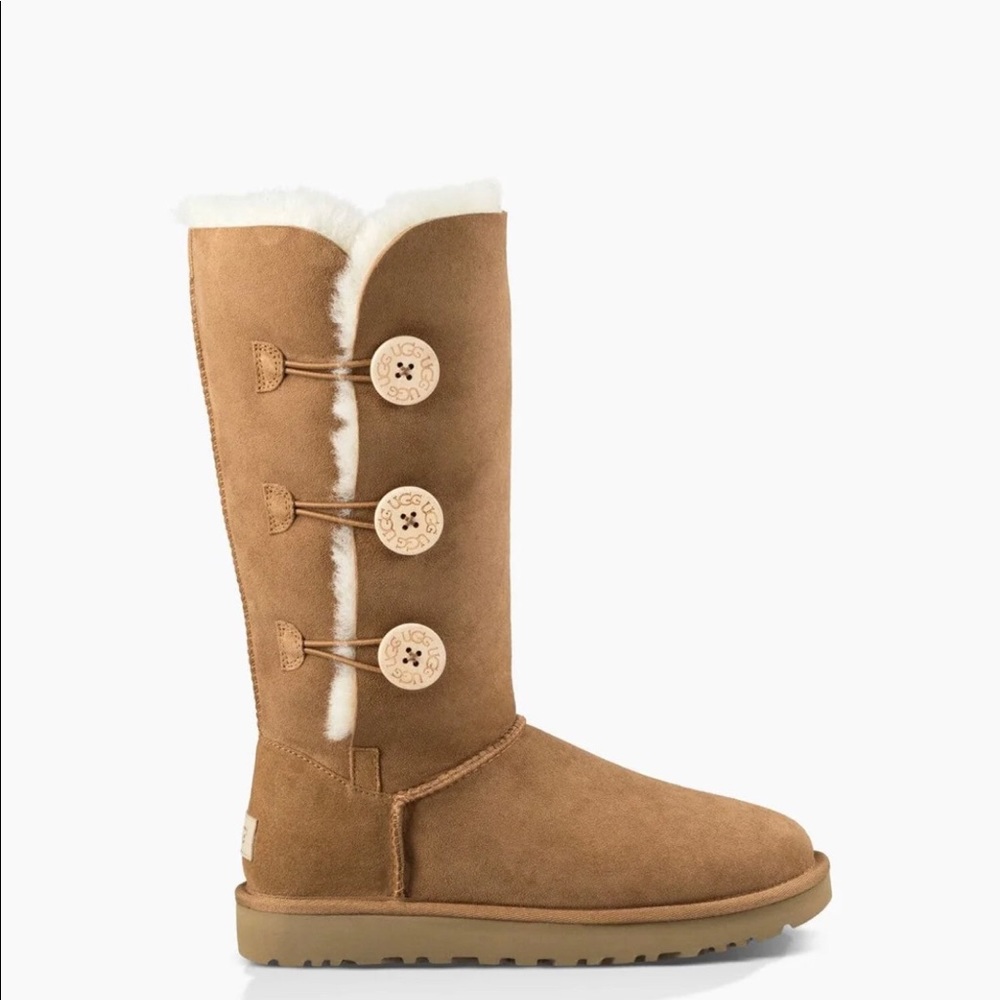 Ugg Bailey Button Triplet Boot Chesnut